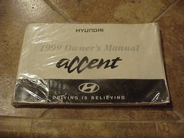 1999 Hyundai Accent Owners Manual [Paperback] Hyundai - £16.81 GBP