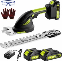 Hedge Trimmer Cordless,2 In 1 Shrub Trimmer Grass Shears,21 V Electric, ... - $87.99