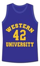 Ricky Roe Western University Basketball Jersey Blue Chips Movie Blue Any Size image 4