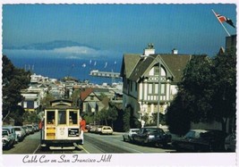 Postcard Cable Car On San Francisco Hill California - $3.95