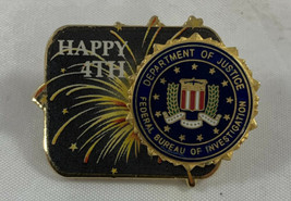 FBI Department Of Justice Happy 4th lapel pin police - £12.73 GBP