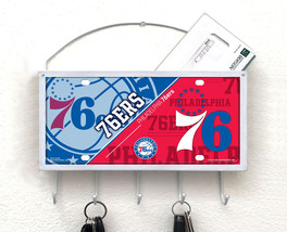 Philadelphia 76ers Mail Organizer, Mail Holder, Key Rack, Mail Basket, M... - $32.99