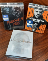 Halloween Trilogy Steelbooks (4K+Blu-ray) NEW-Free Box Shipping with Tracking! - £141.39 GBP