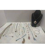 Vintage 23pc lot of  Pendants &amp; Necklace Articulated Gold Tone - $26.59 CAD