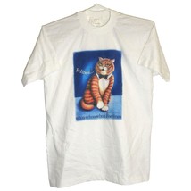 Felines Singing Fat Orange Cat Single Stitch Shirt Day Dream Inc. Peacock Large - £117.18 GBP