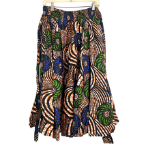 Rainbow Tie Waist Flare Skirt Womens One Size Fits Most Cotton Retro Roc... - £14.35 GBP