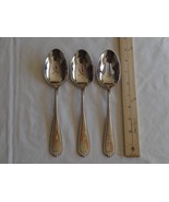 3x Reed &amp; Barton Domain Serving Spoon Pierced Solid 8.5&quot; Stainless Steel... - $318.03 MXN