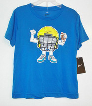 Nike Boys Blue T-Shirt Football Helmet Sizes 4 and 5 NWT - £9.83 GBP