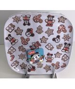 4 Dinner Plates Disney Mickey Mouse Minnie Christmas Melamine Gingerbrea... - $48.73 CAD