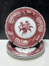 4 Spode Pink Camilla Dinner Plates England 10 3/8&quot; - £101.76 GBP