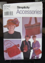 Simplicity 5242 Misses Hats and Bags Pattern - £5.44 GBP