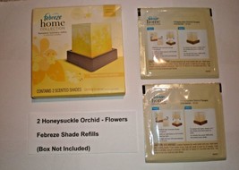 2 Febreze Flameless Luminary Shade Refills Honeysuckle Orchid No Box - $16.60