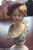 Capodimonte Italy bust of a lady, 8 1/2&quot; tall[8] - £43.51 GBP