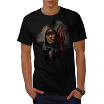 Wellcoda Indian Chief Cool Mens T-shirt, Starry Graphic Design Printed Tee - £14.92 GBP+