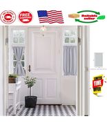 Room Darkening Greyish White Door Curtain - 25x40 Inch with Insulated Fa... - $39.86 CAD