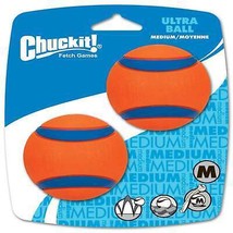 Chuckit! Ultra Ball Dog Toy Blue/Orange 1ea/2 pk, MD - £15.78 GBP