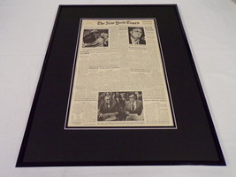 New York Times Apr 3 1974 Framed 16x20 Front Page Poster Hank Aaron 715 HR - £59.50 GBP