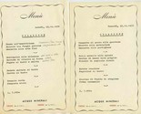 5 Acque Minerali Menus Imola Italy 1976 - $27.72