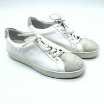 Vince Womens Sneakers Low Top Lace Up Leather White Size 6 - $43.43