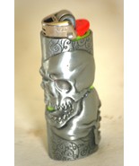 Skull Sheath Case Holder Bic Lighter Novelty - $275.62 MXN