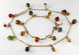 Joan Rivers Costume Jewelry Faberge Egg Charms Lot of 18 - £137.76 GBP