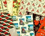 8 Pezzi Vintage Vacanze di Natale Incartare Carta / Scrap Lotto - $26.58