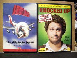 Airplane Widescreen &amp; Knocked Up 2 DVDs great condition - £11.95 GBP