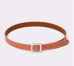 Women&#39;s Chunky Center Bar Belt - A New Day Apricot Orange - Choose Size  - $9.99