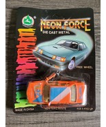 Vintage Summer Neon Force Bright Orange Diecast Racecar Sealed NOS - £7.00 GBP