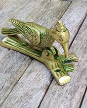Woodpecker Door Knocker Handmade Brass Bell - £23.51 GBP