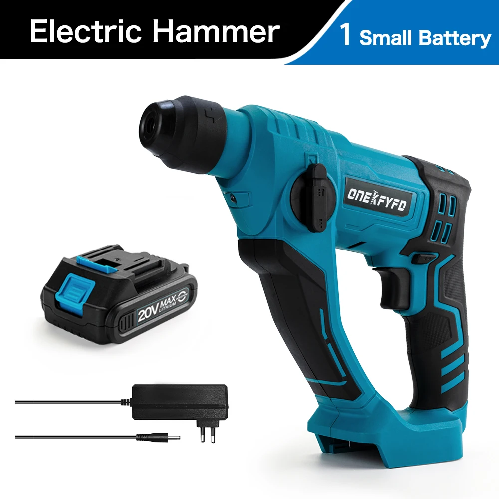 2in1 Cordless Electric Drill Rotary Hammer Drill Demolition Rechargeable Hammer  - £249.09 GBP
