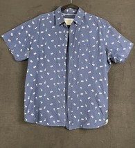 Free Planet Shirt Men’s XL Short Sleeve Button Down Pineapple Print Hawa... - $14.95