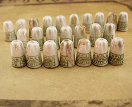 24 Antique Simplex Porcelain Wire Nut Caps Made in Holland - £63.94 GBP