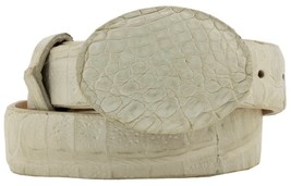 Kids Western Dress Belt Off White Crocodile Skin Leather Rodeo Size 24, ... - $135.58 CAD