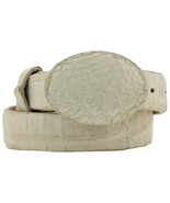 Kids Western Dress Belt Off White Crocodile Skin Leather Rodeo Size 24, ... - $84.98