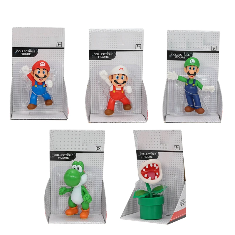 New Original Mario Bros Figure Toys Luigi Yoshi Big Poison Piranha Plant Anime - £11.15 GBP