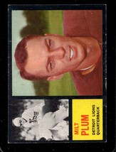 1962 Topps #50 Milt Plum Ex Lions *XR29083 - £3.91 GBP