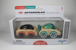 Automoblox Micro Series Set C18 V-Raptor and SC4 Komodo Wood Cars Mix &amp; ... - £23.77 GBP