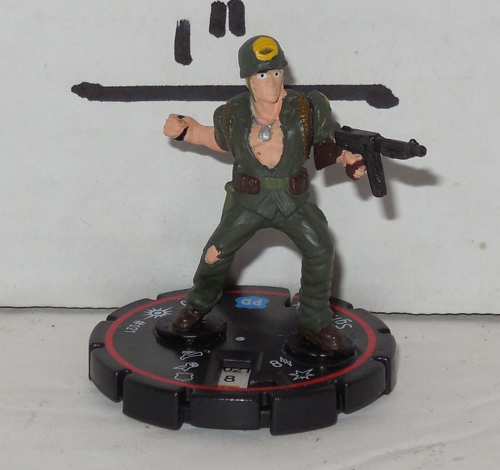 Heroclix Miniature DC Comics Cosmic Justice set Sgt. Rock #021 figure ONLY - $10.44