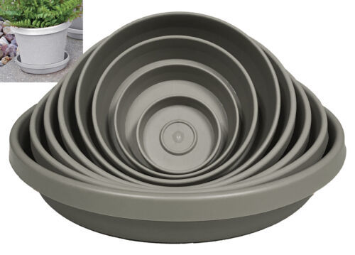 Bloem Terra Plant Saucer Tray for Planters 10-14&quot; Peppercorn - $18.97
