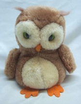 Vintage Dakin 1975 Brown Great Horned Owl 6&quot; Plush Stuffed Animal Toy 1970&#39;s - £19.77 GBP