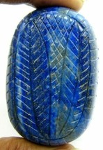 HUGE Collectible 452Ct Natural Untreated Blue Lapis Lazuli Oval Shape Carved Gem - £39.52 GBP