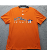 Houston Astros MLB Baseball Nike Tee Shirt Mens XL Orange Dri Fit Crew N... - $27.79 CAD