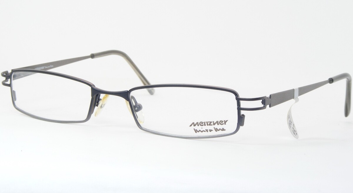 Vintage MEITZNER Mira Me 0101 5655 Black /Silver RARE EYEGLASSES 46-18-1... - $39.77