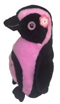 The Petting Zoo 13” Pink Black Penguin Plush Walking Vintage Soft Beanie... - $14.95