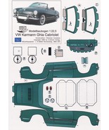 Papercraft - VW Karmann Ghia Cabrio - Scale 1:45 - $2.90