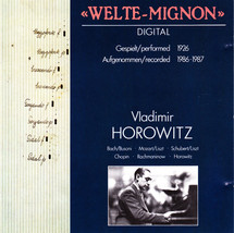 Vladimir Horowitz CD German Import Welte-Mignon - Intercord 860.864 - £9.98 GBP