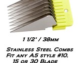 OSTER STAINLESS STEEL GUIDE 1 1/2&quot; COMB*Fit A5 GOLDEN,TURBO,VOLT,PRO3000... - £31.96 GBP