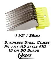 Oster Stainless Steel Guide 1 1/2&quot; Comb*Fit A5 GOLDEN,TURBO,VOLT,PRO3000i,A6,76 - £31.78 GBP