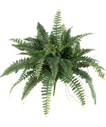 Nearly Natural 40In Artificial Boston Fern Large Hanging Plant, Set Of 2 - £38.62 GBP